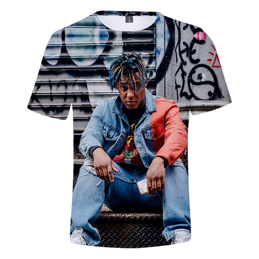 Maglietta Unisex Juice WRLD 98 – Stampa 3D, Manica Corta, Girocollo, Per Fan Del Rapper